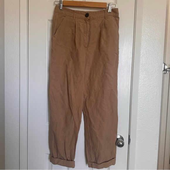 Mara Hoffman Brown Chino pants Linen Size 6
